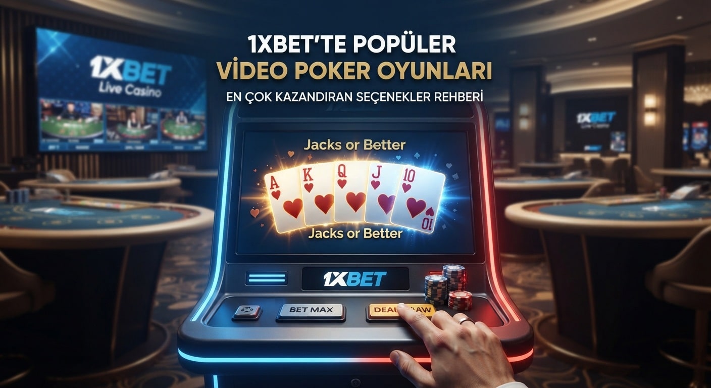 1xbet Sitesinde Popüler Video Poker Oyunları: En Çok Kazandıran Seçenekler
